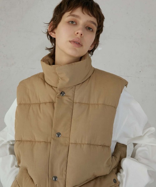 la peau de gem ダウンベスト ベスト 「LA PEAU DE GEM」bomber vest