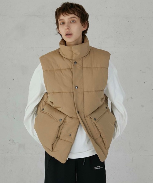 la peau de gem ダウンベスト ベスト 「LA PEAU DE GEM」bomber vest