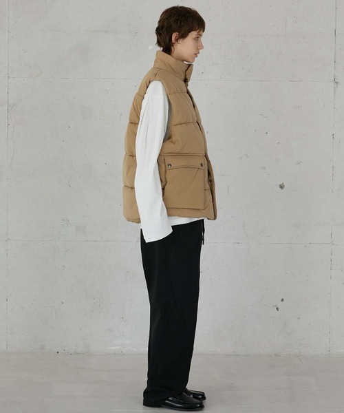 la peau de gem ダウンベスト ベスト 「LA PEAU DE GEM」bomber vest