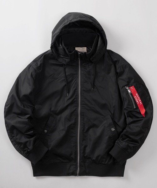 ブルゾン アウター 「71」フード リブ ジップブルゾン/フライト