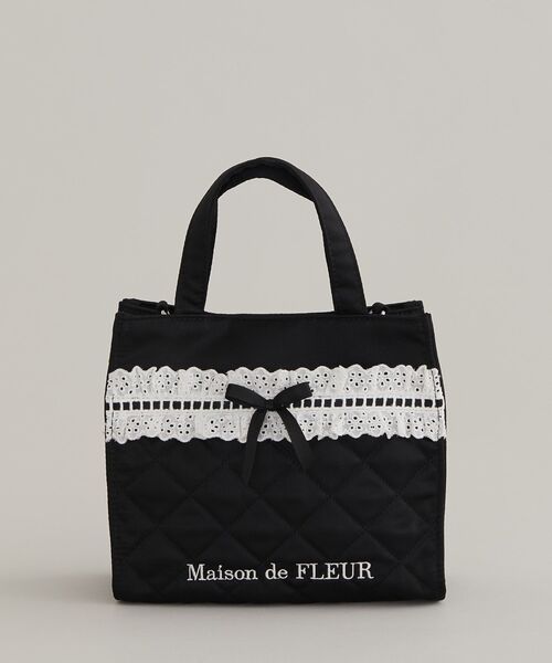 Maison de FLEUR（メゾンドフルール） トートバッグ コットンフリル