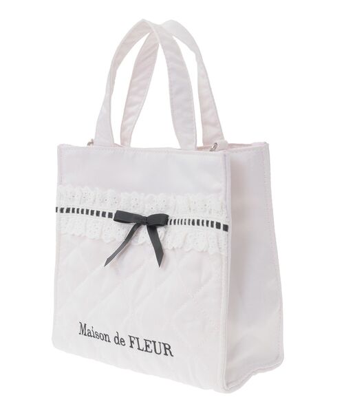 Maison de FLEUR（メゾンドフルール） トートバッグ コットンフリル