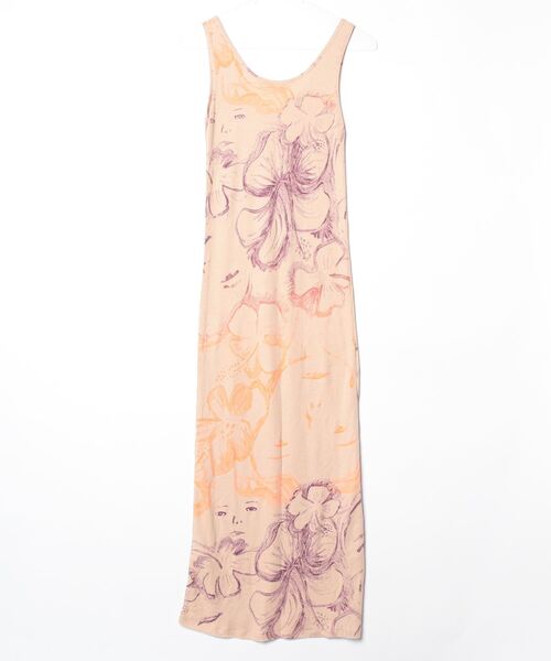 「Juana de Arco」 花柄ノースリーブワンピース - ベージュ レディース_画像2