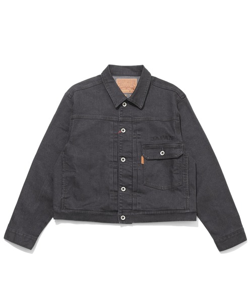 「KRIFF MAYER」 デニムジャケット LARGE チャコール メンズ_画像2
