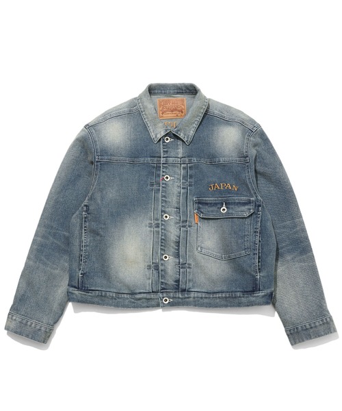 「KRIFF MAYER」 デニムジャケット LARGE チャコール メンズ_画像6