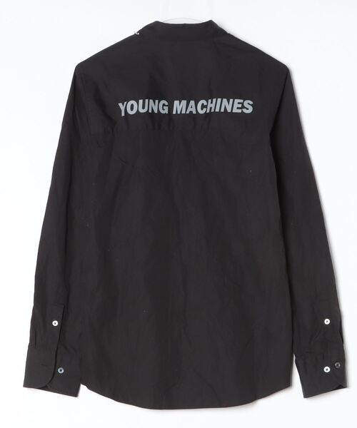 「Education from Youngmachines」 長袖シャツ S ブラック メンズ_画像2