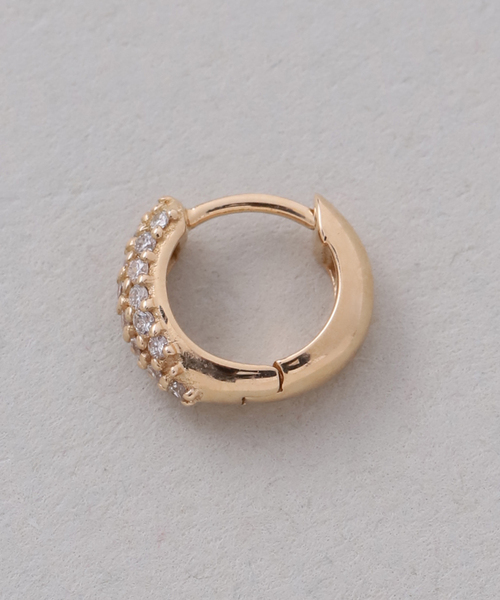 ピアス beansパヴェダイプピアス K18（両耳） レディースの画像