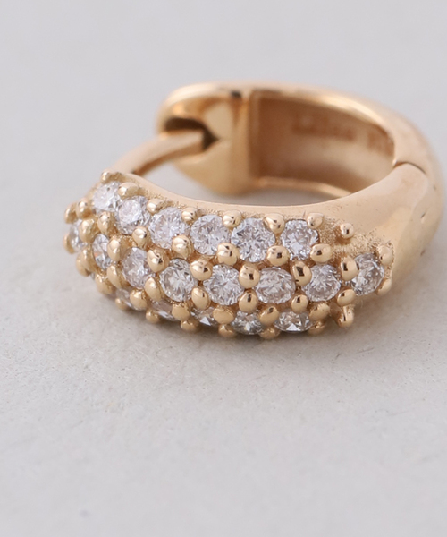 ピアス beansパヴェダイプピアス K18（両耳） レディースの画像