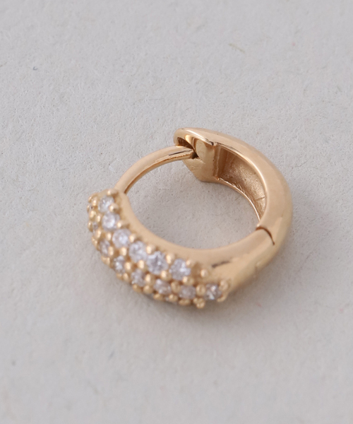 ピアス beansパヴェダイプピアス K18（両耳） レディースの画像