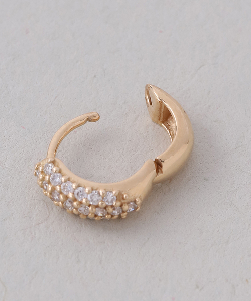 ピアス beansパヴェダイプピアス K18（両耳） レディースの画像