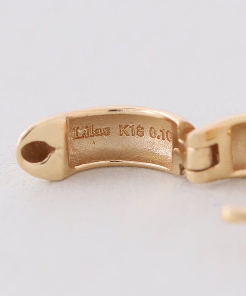 ピアス beansパヴェダイプピアス K18（両耳） レディースの画像