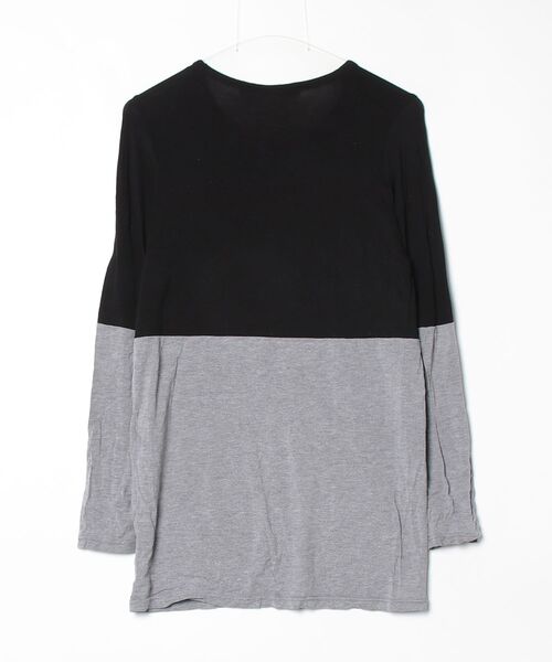 「blanc basque」 長袖カットソー 38 ブラック レディース_画像2