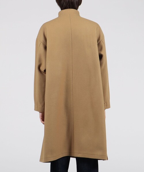 TOMORROWLAND（トゥモローランド） ノーカラーコート X-SMALL キャメル