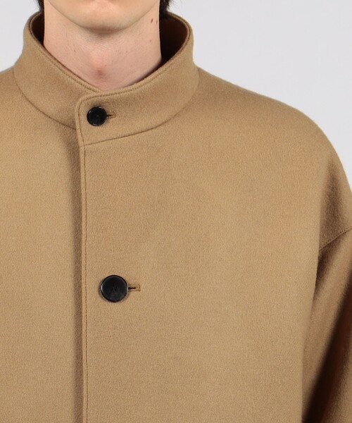 TOMORROWLAND（トゥモローランド） ノーカラーコート X-SMALL キャメル