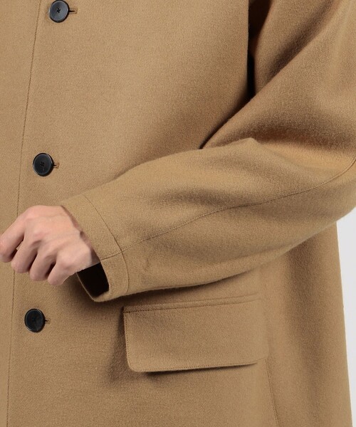 TOMORROWLAND（トゥモローランド） ノーカラーコート X-SMALL キャメル