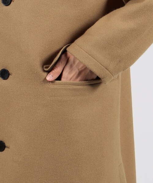 ともやさま専用【美品】TOMORROWLAND ラップコートM キャメルブラウン TOMORROWLAND（トゥモローランド） ノーカラーコート X-SMALL キャメル