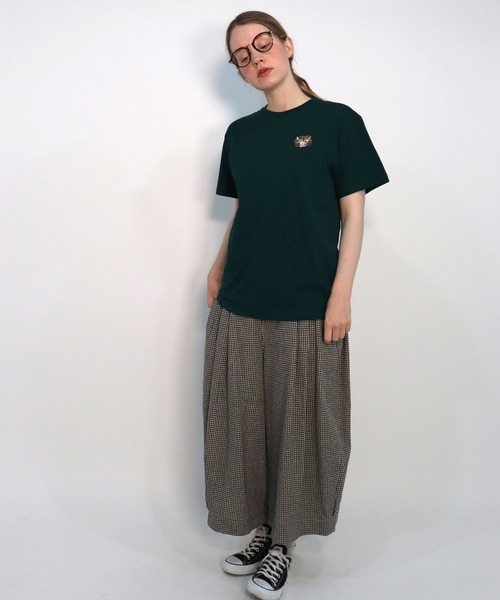 「haupia」 半袖Tシャツ MEDIUM スモークピンク レディース_画像5