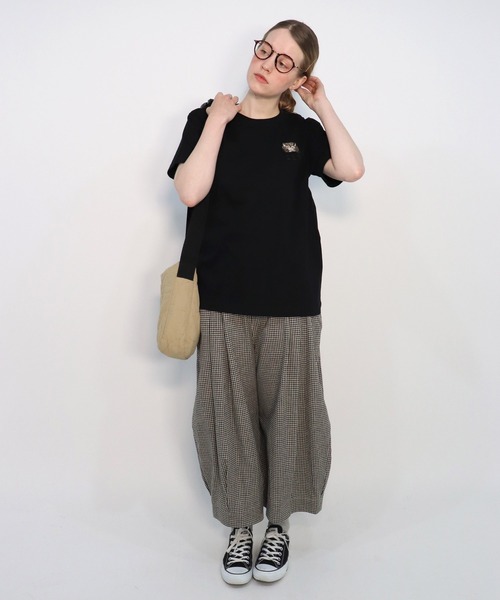 「haupia」 半袖Tシャツ MEDIUM スモークピンク レディース_画像7