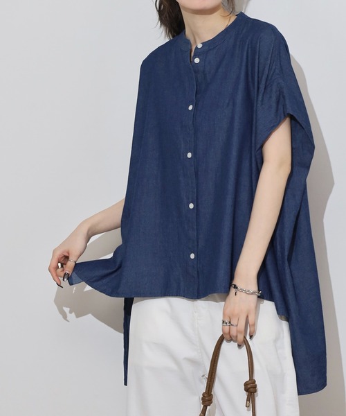 「Anna Nicola」 ノースリーブブラウス 38 サックスブルー レディース_画像6