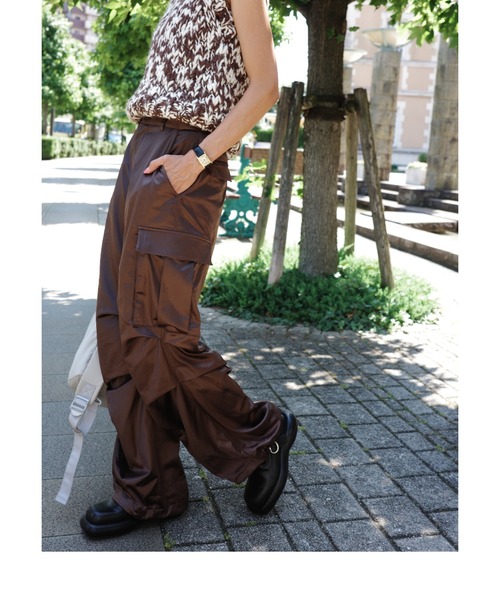 [emmi] брюки-карго 0 черный женский 