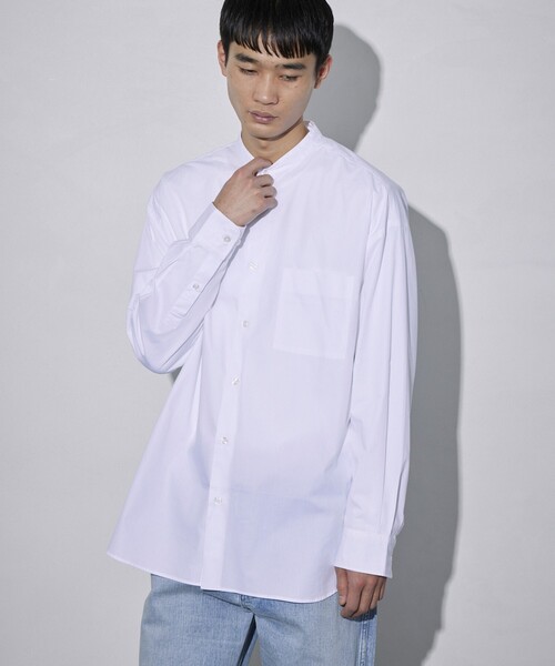 「5525Gallery」 長袖シャツ SMALL サックスブルー メンズ_画像9