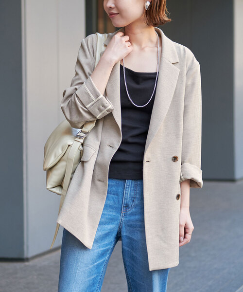SLOBE IENA（スローブイエナ） テーラードジャケット FREE ベージュ