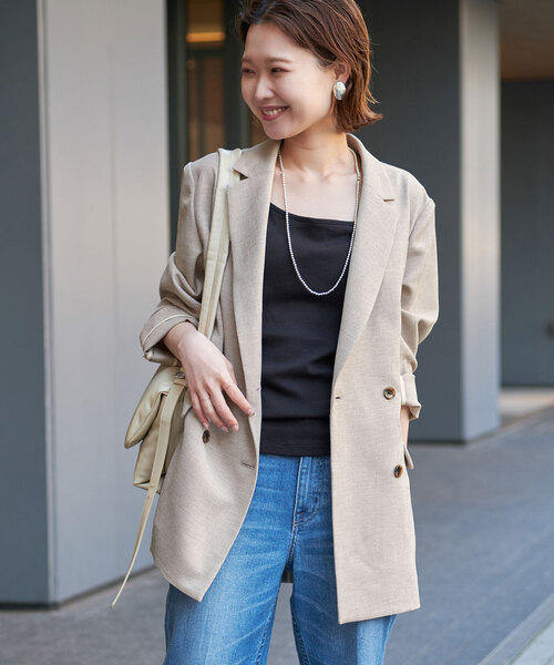 SLOBE IENA（スローブイエナ） テーラードジャケット FREE ベージュ