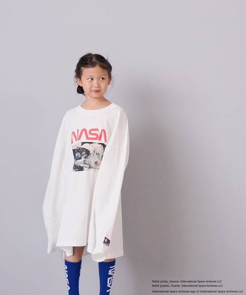 「LOWRYS FARM」 「KIDS」長袖カットソー FREE オフホワイト キッズ_画像4