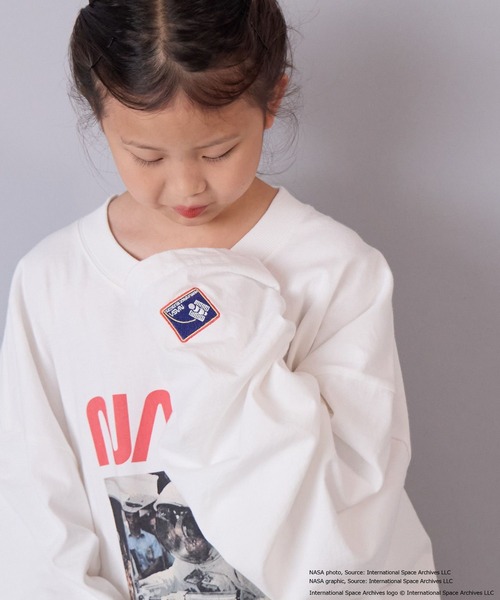 「LOWRYS FARM」 「KIDS」長袖カットソー FREE オフホワイト キッズ_画像6