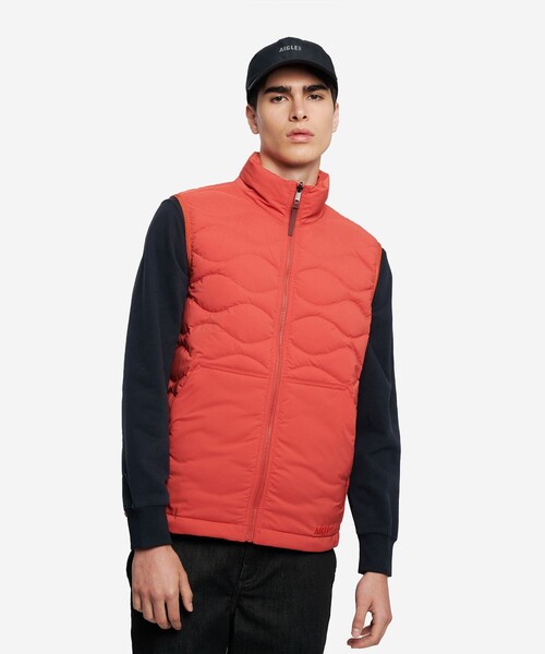 AIGLE（エーグル） ダウンベスト ベスト 撥水 キルティング ジップ