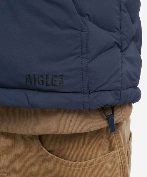 AIGLE（エーグル） ダウンベスト ベスト 撥水 キルティング ジップ
