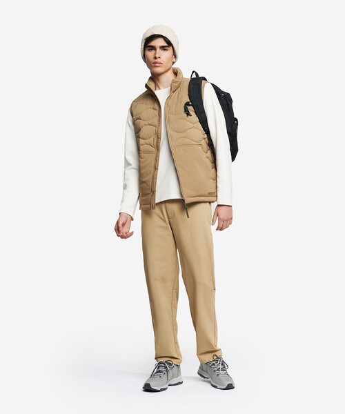 【定価の78%引】AIGLE キルティングダウンベストS AIGLE（エーグル） ダウンベスト ベスト 撥水 キルティンナイロン