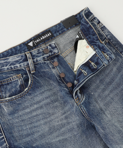 VALABASAS キルティングデニムパンツ VALABASAS（ヴァラバサス） バラバサス デニムパンツ フレア