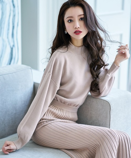 「emiriawiz」 ニットワンピース MEDIUM ベージュ レディース_画像8