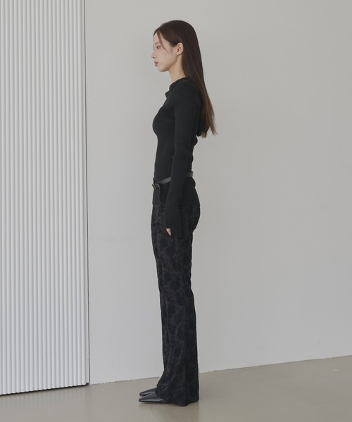 「UNE MANSION」 長袖ニット FREE ブラック レディース_画像3