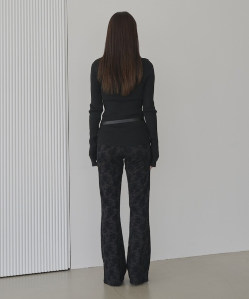 「UNE MANSION」 長袖ニット FREE ブラック レディース_画像4