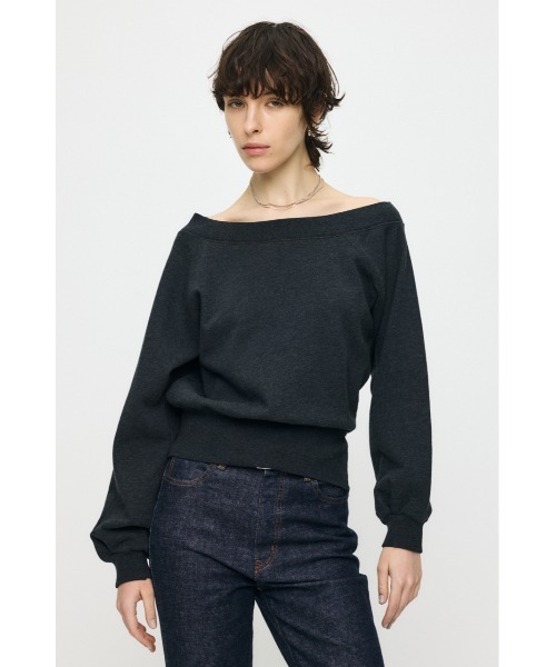 MOUSSY（マウジー） トレーナー スウェット SIDE SLIT OFF SHOULDER