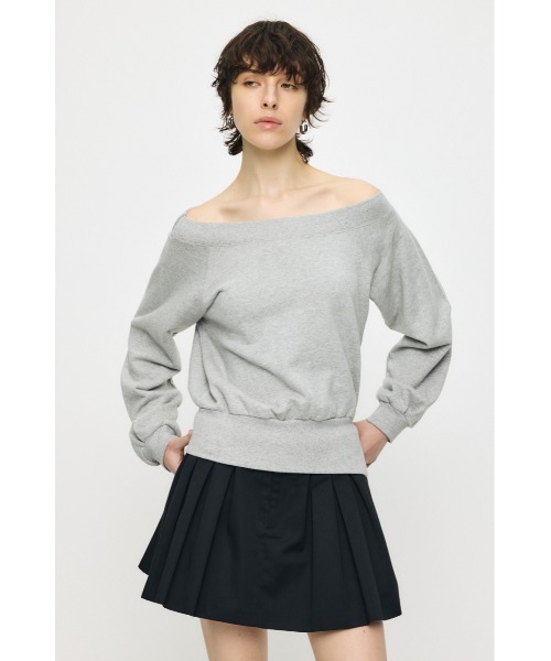 MOUSSY（マウジー） トレーナー スウェット SIDE SLIT OFF SHOULDER