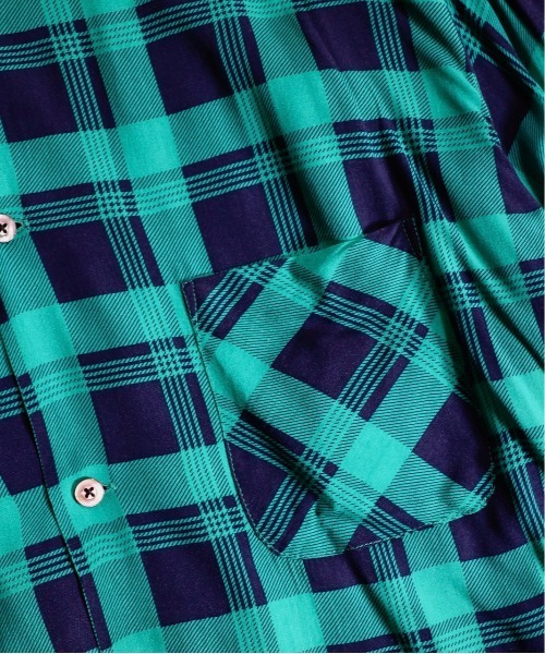 「C.E.L.STORE」 「DAN RIVER」長袖シャツ LARGE グリーン メンズ_画像8