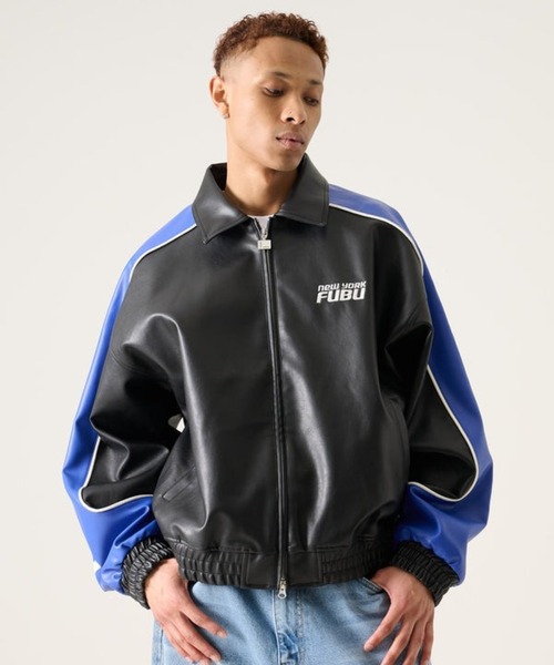 FUBU（フブ） コート ジャケット FUBU-Faux Leather Jacket メンズ