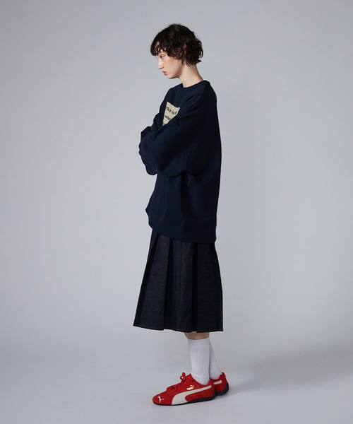 「ONCILY」 スウェットカットソー SMALL シルバー メンズ_画像7