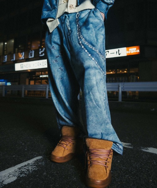 ワイドパンツ パンツ メンズ レディースの画像