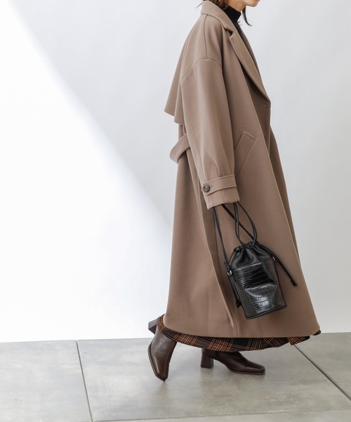 「COLONY 2139」 チェスターコート MEDIUM モカ レディース_画像5