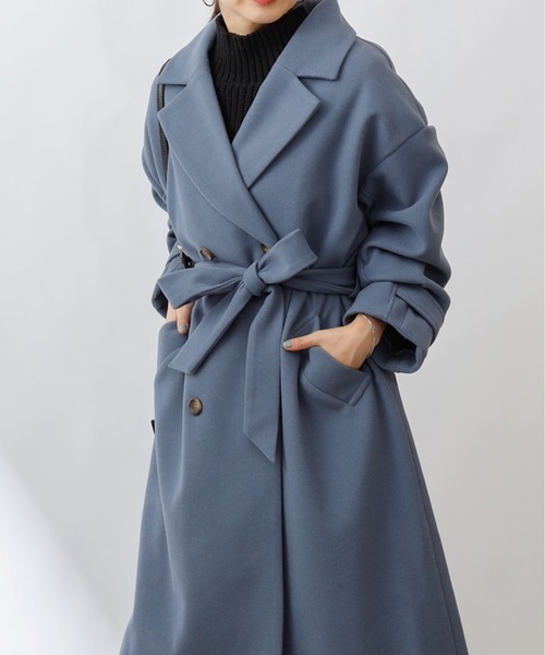 「COLONY 2139」 チェスターコート MEDIUM モカ レディース_画像6