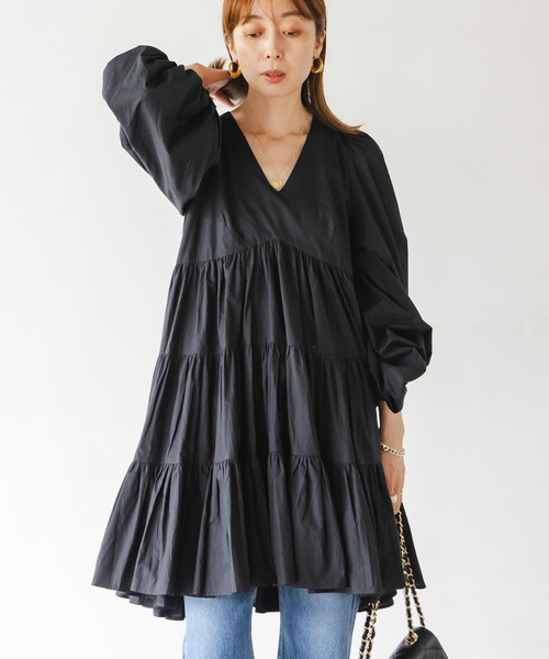 MARIHA（マリハ） 長袖ワンピース 36 ブラック レディース : ZOZOTOWN