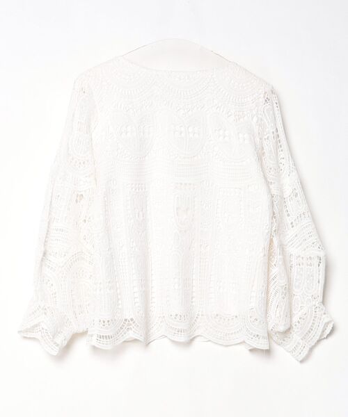 「Dignite collier」 長袖ブラウス FREE ホワイト レディース_画像2