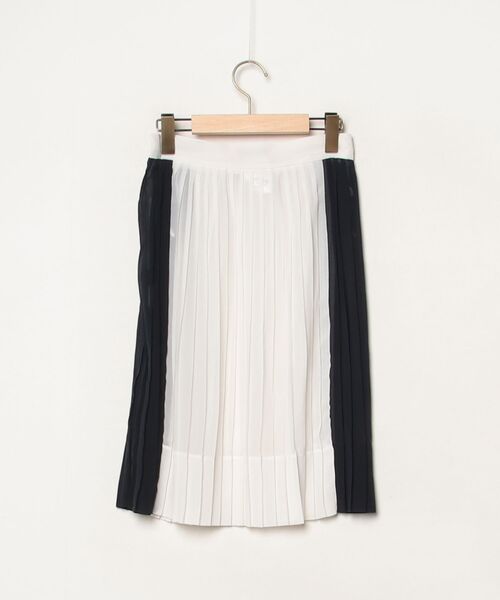 「charles anastase」 プリーツスカート S ホワイト レディース_画像2