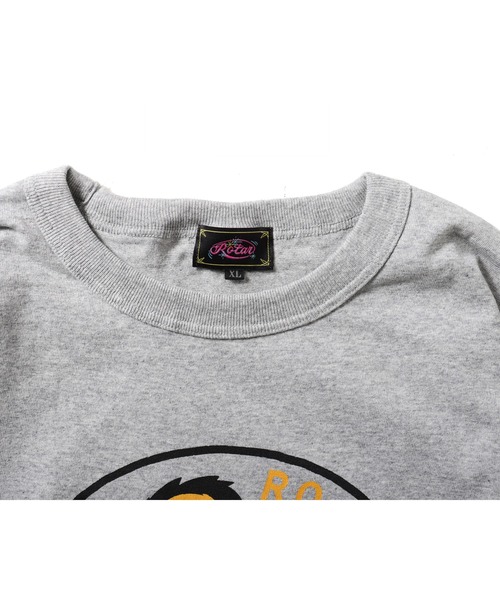 「ROTAR」 7分袖Tシャツ LARGE ホワイト×ブルー メンズ_画像8