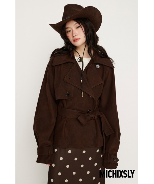 SLY（スライ） トレンチコート コート MICHIXSLY F/SUEDE S/TRENCH