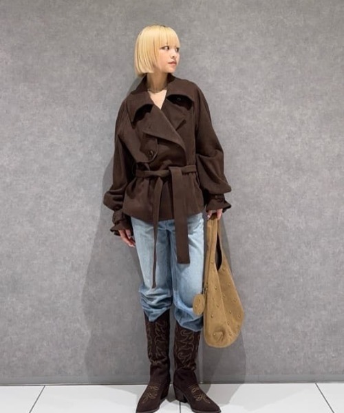 SLY（スライ） トレンチコート コート MICHIXSLY F/SUEDE S/TRENCH